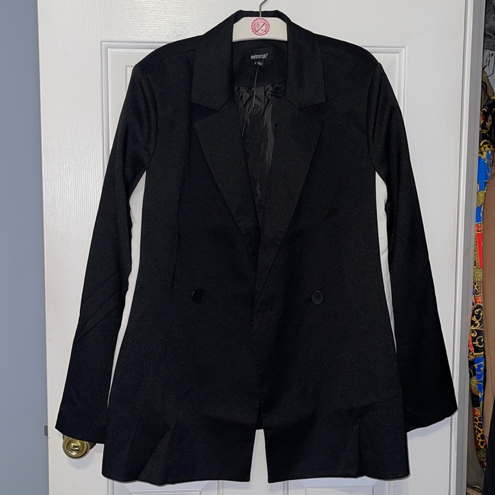 Brand new never worn blazer with white strips on side